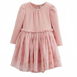 Tucker + Tate
Foil Long Sleeve Rib Tutu
Party Dress with Bloomers